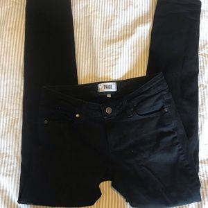 Paige Black Skyline Skinny Jeans 26